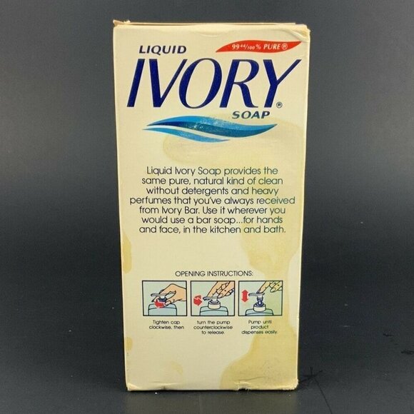 Ivory Liquid Soap 9 oz Pink Pump Dispenser in Original Box Vtg 1989 - Picture 4 of 6